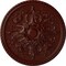 Ekena Millwork Bradford Ceiling Medallion (Fits Canopies up to 6 5/8"), 32 5/8"OD x 2"P, Brushed Mahogany CM32BRBMF - alternate 1